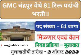 GMC Chandrapur Recruitment 2023